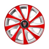 Set 4 capace roti 14 inchi R14 Drift Rosu-Gri, Compatibil cu Range Rover