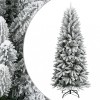 Brad de Crăciun artificial cu zăpadă pufoasă, 150 cm, PVC&amp;PE