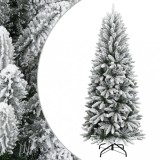VidaXL Brad de Crăciun artificial cu zăpadă pufoasă, 240 cm, PVC &amp; PE