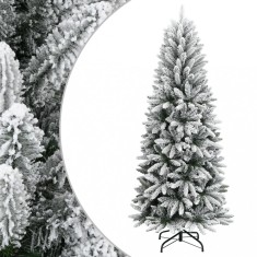 vidaXL Brad de Crăciun artificial cu zăpadă pufoasă, 150 cm, PVC&amp;PE