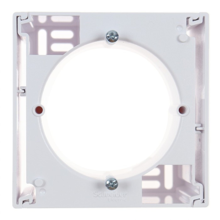 Cadru aparent Schneider Electric Asfora EPH6100121, 1 post, alb, pentru priza / intrerupator