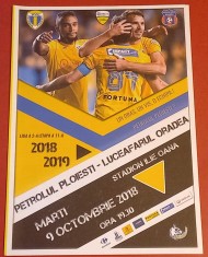 Program meci fotbal PETROLUL Ploiesti - LUCEAFARUL ORADEA (09.10.2018)
