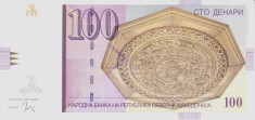 Bancnota Macedonia de Nord 100 Denari 2022 - PNew UNC foto