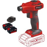 Einhell CE-AP 18 Li PXC + Twinpack + 4514095 - Pompa pentru aer 0.053 bar + Set 2 acumulatori si incarcator Li-Ion 18 V 4 Ah