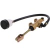 Pompa Frana Spate ATV Quad Moto Universala Picior, Etrier Hidraulica Rezervor Auriu