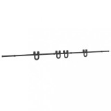 Cumpara ieftin Set feronerie pentru usi glisante, negru, 400 cm, otel