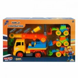 Set 4 vehicule de constructie si accesorii, Zapp Toys, Macara