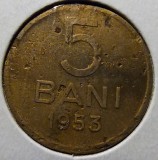 Moneda 5 Bani 1953, Rara, Numismatica Romaneasca