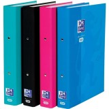 Caiet mecanic Oxford School Touch A4 2 inele 30mm carton color soft touch cotor
