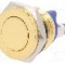 Intrerupator anti-vandalism, OFF-(ON), &Oslash;16mm, ONPOW, GQ16PF-10/G