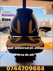 Scaun rotativ pe perna de aer pentru utilaje foto