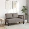 vidaXL Șezlong cu perne, gri taupe, material textil 4007583