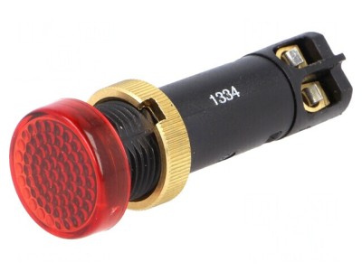 Lampă LED de control roşie 24VDC &amp;Oslash;12mm IP40 foto