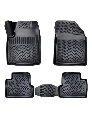 Set covorase auto din cauciuc tip tavita pentru Jeep Cherokee (Kl) 2014-2019