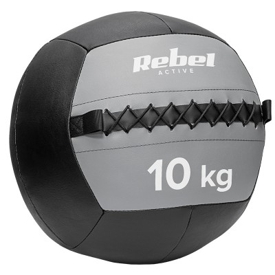 Minge medicinala pentru exercitii Rebel Active, 10 kg, 35 cm foto