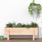 VidaXL Strat &icirc;nălțat de grădină, 101x30x38 cm, lemn masiv de pin