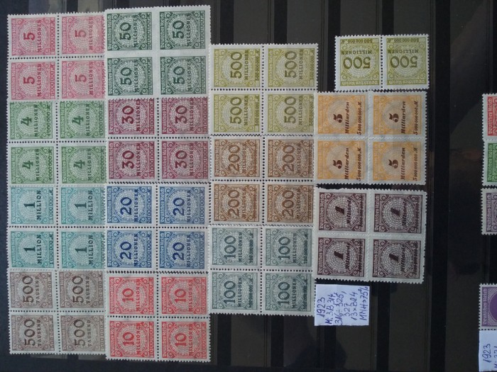 1923-Complet set+supliment-Mi=+45$-MNH+MLH -Perfect