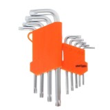 Set chei torx T10-T 50 mm, in forma de stea, 9 piese, Kraft
