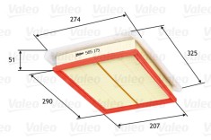 VALEO 585175 Filtru aer