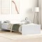 vidaXL Cadru de pat, alb, 90x190 cm, lemn prelucrat