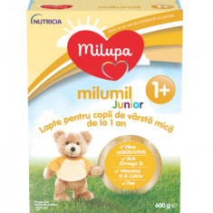 Lapte pentru copii de varsta mica de la 1 an Milumil Junior 1+, 600g, Milupa