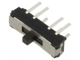 Comutator Glisant 3 Pozitii ON-ON-(ON) 0.3A 6VDC THT