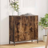 vidaXL Bufet cu sertar Stejar afumat 79.5 x 33 x 82 cm Lemn compozit