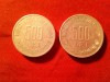 2 Monede 500 lei 1999 si 2000 , Stema Romaniei , aluminiu , cal.Buna si F.Buna