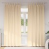 VidaXL Perdele cu perdele 2 pcs Crem 225x140cm Poliester 4107595