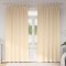 vidaXL Perdele cu perdele 2 pcs Crem 225x140cm Poliester 4107595