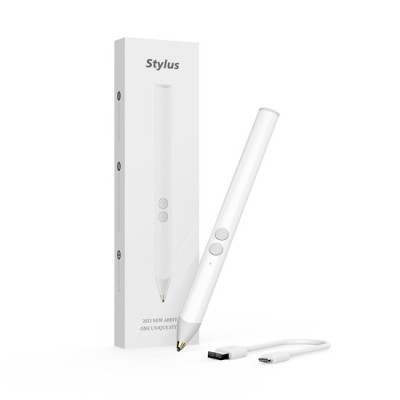 Stylus Pen Universal, 105mAh, USB-C - Techsuit (UA20) - White foto