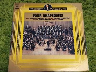 Vinil LP # &amp;quot;Japan Press&amp;quot; Enescu , Liszt, - Hungarian RhapsodyS (VG++) foto