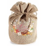 Saculet cadouri Craciun iuta multicolora RI &Oslash;23cmx30H