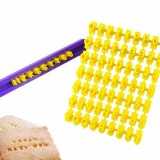 Set matrite litere si numere pentru ornare prajituri, plastic