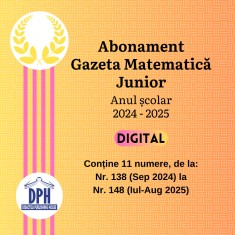 Abonament Gazeta Matematica Junior 2024-2025 - 11 numere in format Digital (Valabil 31-12-2025)