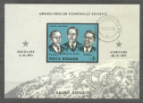 Romania 1971 Space, Soiuz 11, imperf. sheet, used M.292