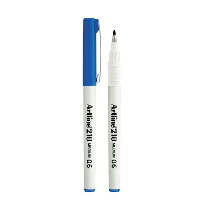 Liner Artline 210, Varf Fetru 0.6mm - Albastru foto