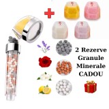 Para Dus Premium cu Vitamina C Pietre Minerale Bioactive si 4 Extra Rezerve Aroma + 2 Rezerve Pietre Minerale CADOU