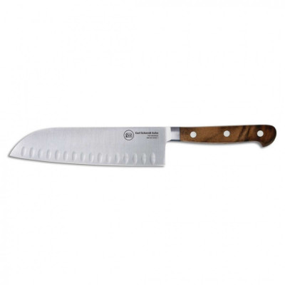 Cutit de legume santoku 18 cm inox HRC 58, maner lemn nuc, Tessin Carl Schmidt Sohn 036744 foto