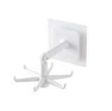 Carlig Rotativ Multifunctional Bucatarie, Montare Ușoară, Rezistent, Alb/Negru, 5kg