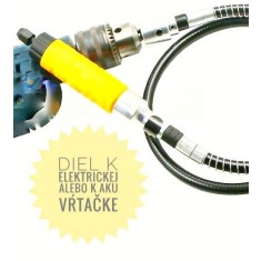Ax flexibil profesional pentru șlefuire KIRJES | Adaptor universal M14/M6 | 10.000 RPM