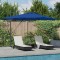 vidaXL Umbrelă de soare albastru azur 286 x 285 x 270 cm Aluminiu 42003324