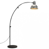 VidaXL Lampă de podea 25 W, argintiu vintage, 150 cm, E27