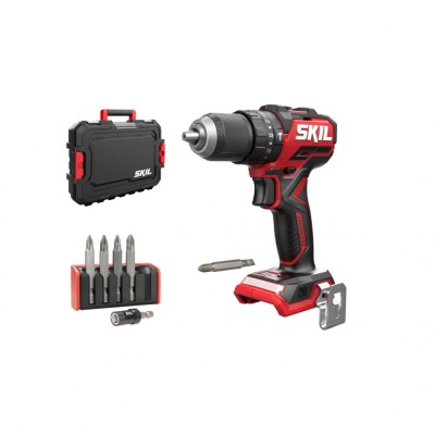 SKIL 3075 JA masina de gaurit cu percutie cu acumulator, cuplu maxim 60 nm, 0-500/0-1800/min, compact Brushless, geanta de transport+set de 6 biti, do foto