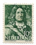 Olanda - Eroi navali olandezi, 1943-1944 - 10 C, obliterat