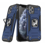 Husa Wozinsky Ring Armor Kickstand Tough Rugged Husa Pentru IPhone 11 Pro Albastra 9111201919037