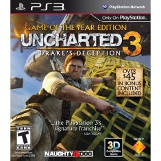 Joc Uncharted 3 Drake&amp;#x2019;s Deception Goty PS3 PlayStation 3, Second-Hand