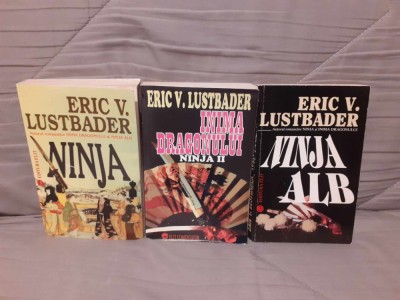 NINJA/NINJA II (INIMA DRAGONULUI)/NINJA ALB-ERIC VAN LUSTBADER (3 VOL) foto