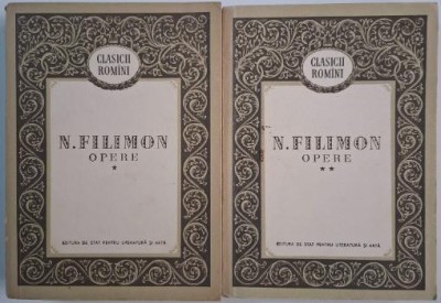 Opere (2 volume) &amp;ndash; Nicolae Filimon foto
