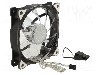 Ventilator 120x120x25mm, 12V DC, Akasa - AK-FN091-WH